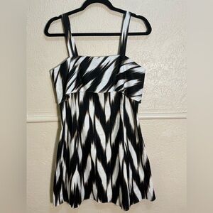 Banana Republic Linen Blend Wide Strap A-line Dress Size 6.